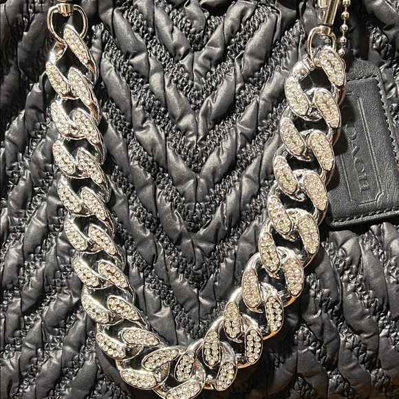 Coach Madison Quilted Chevron Nylon Sophia Satchel - F18634 - Picture 2 of 16